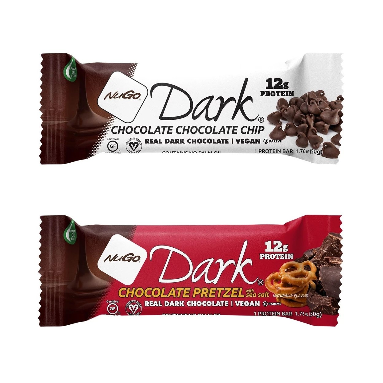 NuGo Dark Chocolate Protein Bar Variety Pack (18 Count)