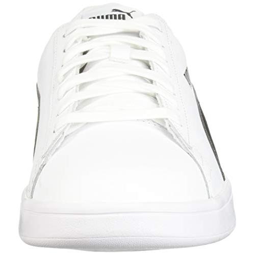 PUMA Men's Smash V2 Sneaker 01 - PUMA WHITE-PUMA BLACK - 5