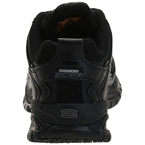 Skechers Men's Work Relaxed Fit Soft Stride Grinnel Comp BLACK - 7-W