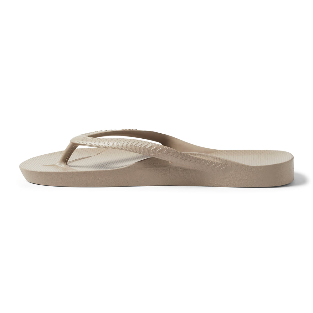 Archies Unisex Arch Support Flip Flops Taupe - TAP-HAS TAUPE - TAUPE, M11/W12