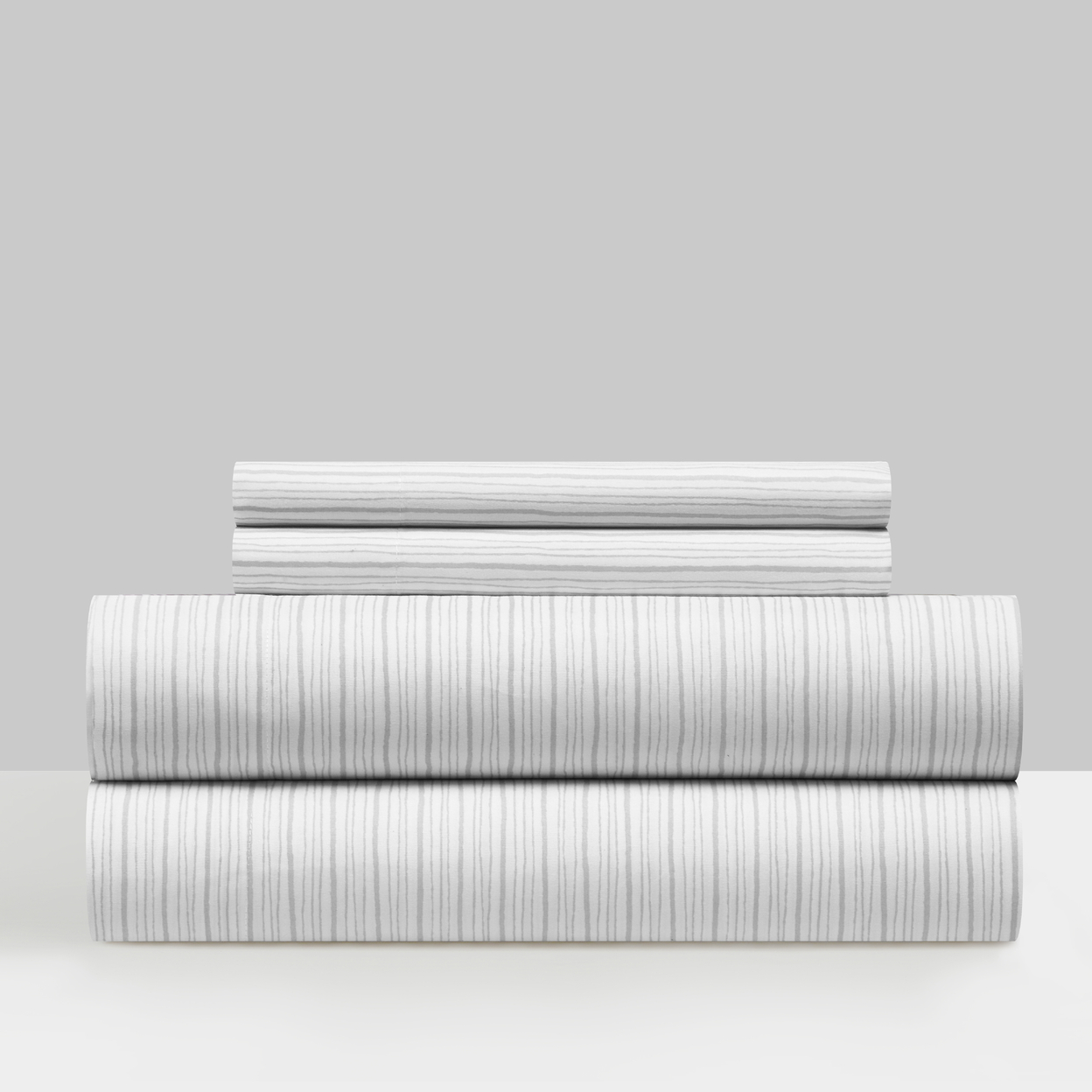 3 Or 4 Piece Silky Soft Brushed Microfiber Sheet Set - Samara Grey, Queen