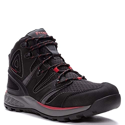 Propet Men's Veymont Waterproof Hiking Boot Black/Red - MOA022SBRD BLACK/RED - BLACK/RED, 15