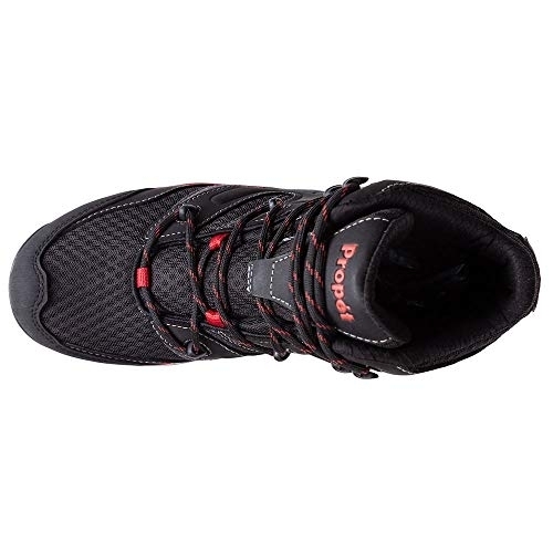 Propet Men's Veymont Waterproof Hiking Boot Black/Red - MOA022SBRD BLACK/RED - BLACK/RED, 12 XX-Wide