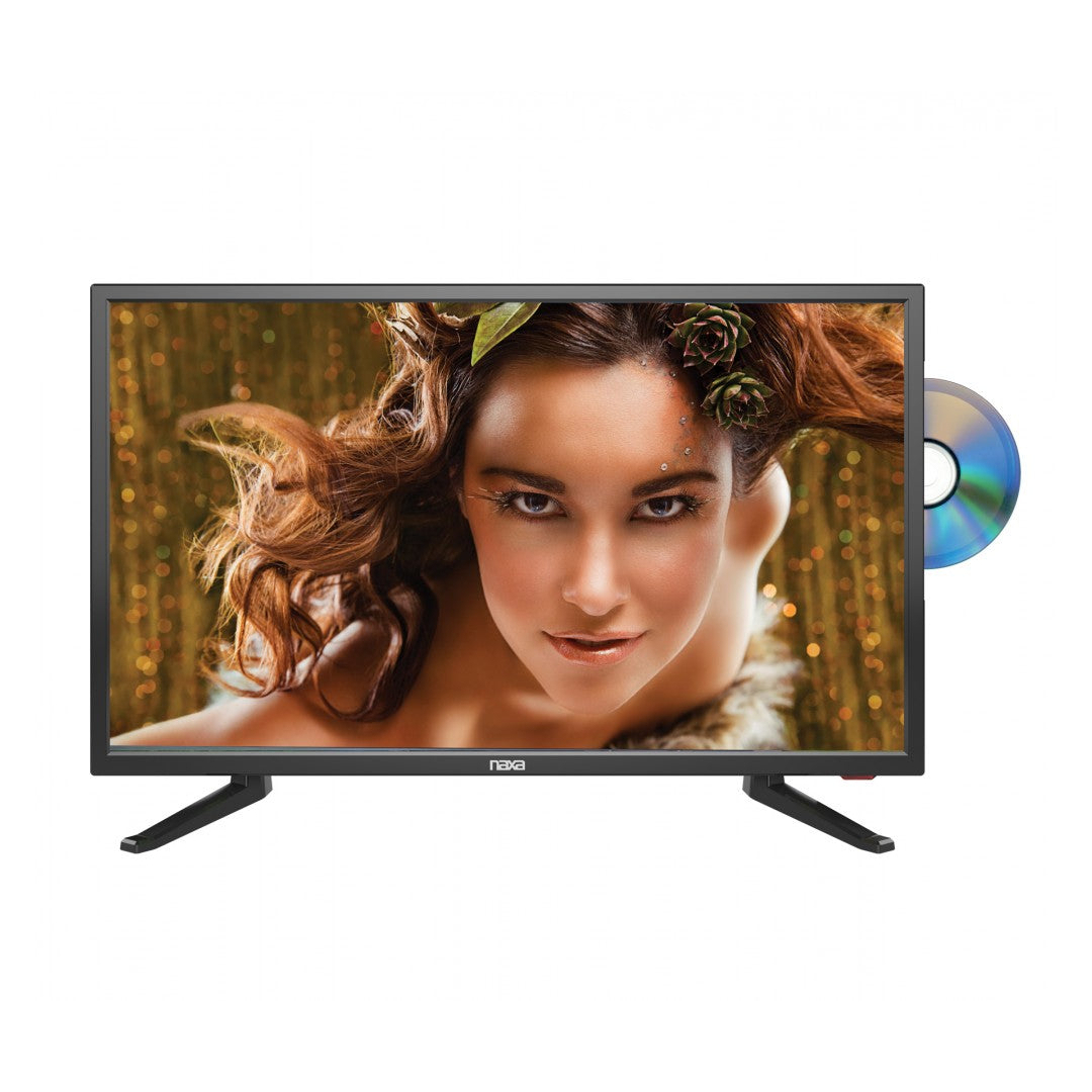 24 Naxa 12 Volt ACDC LED HDTV With DVD And Media Player & Car Package (NTD-2457C)
