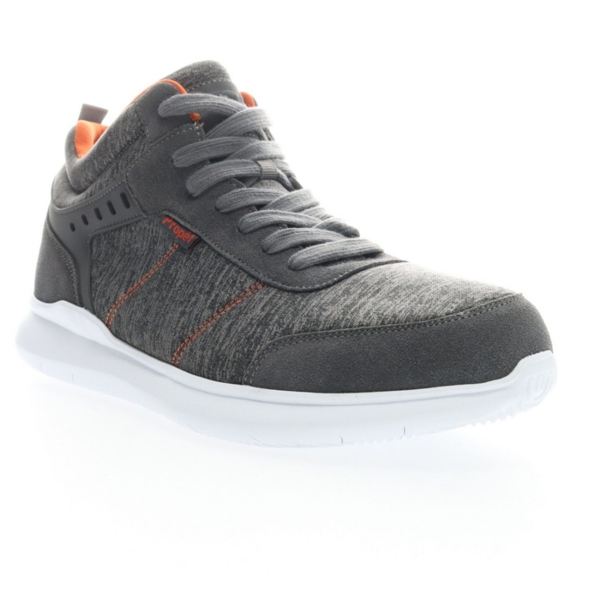 Propet Men's Viator Hi Sneaker Grey/Orange - MAA112MGOR Grey/orange - Grey/orange, 16 X-Wide