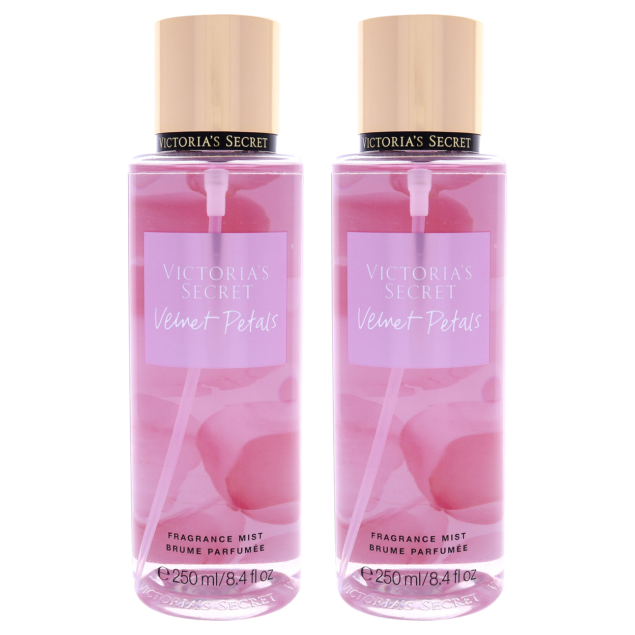 Victoria's Secret Velvet Petals - Pack Of 2 Fragrance Mist 8.4 Oz