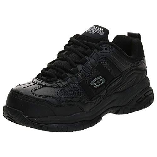 Skechers Men's Work Relaxed Fit Soft Stride Grinnel Comp BLACK - 7.5-W