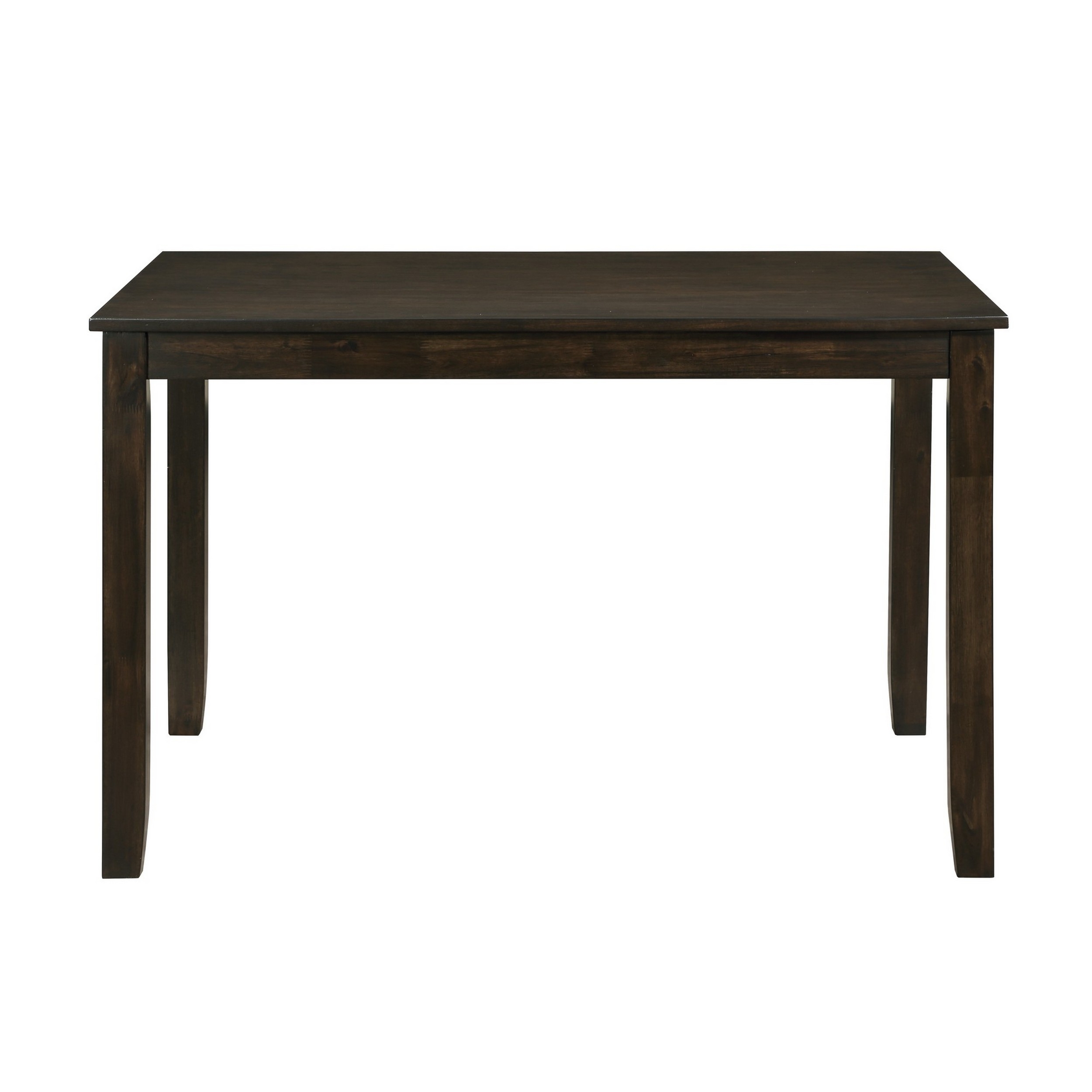 Ava 5pc Dining Table Set, 4 Lattice Back Chairs, Brown Rubberwood Frame -Saltoro Sherpi