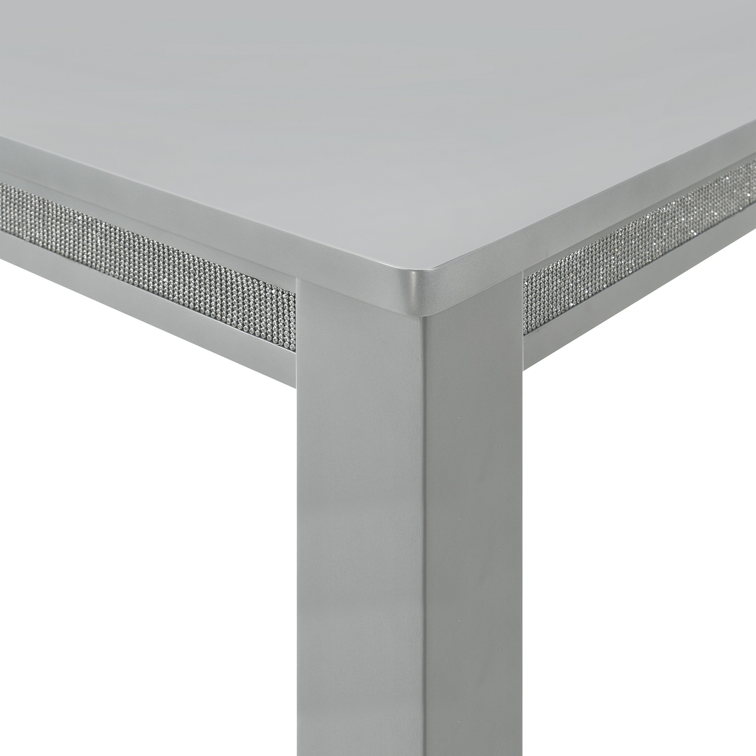 Liam 64 Inch Dining Table, Spacious Rectangular Top, Gray Wood Frame -Saltoro Sherpi