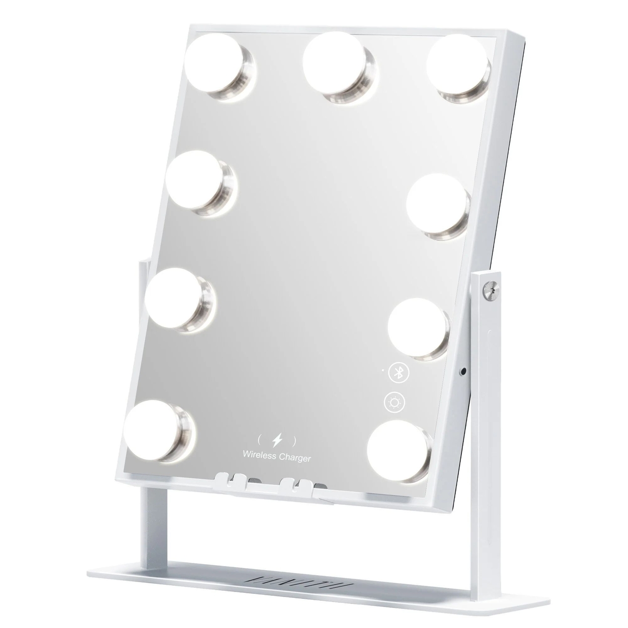 Opi 12 X 14 Vanity Mirror, Wireless Charging, Smart Touch Control, White - Saltoro Sherpi