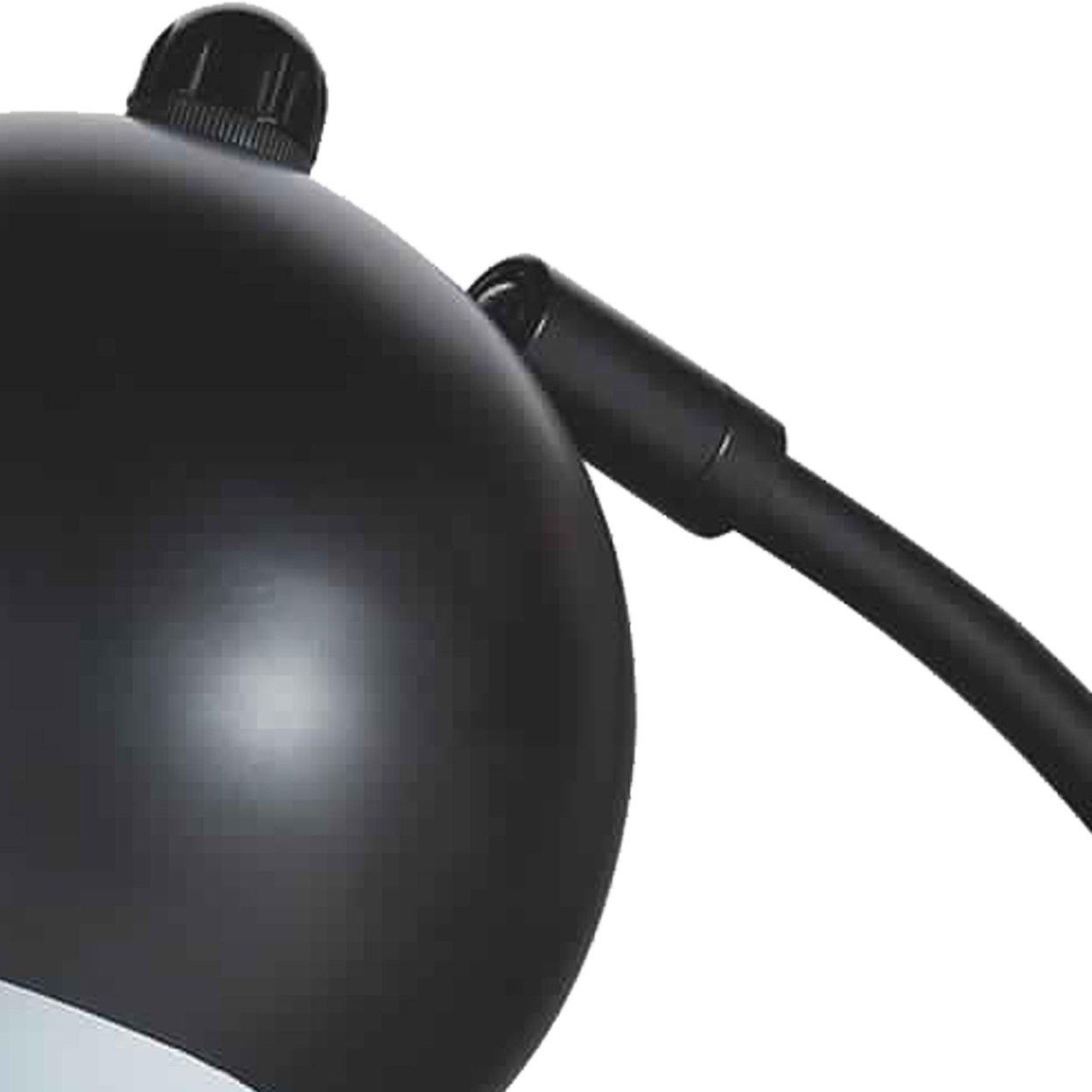 Metal Frame Desk Lamp With Adjustable Shade, Black- Saltoro Sherpi