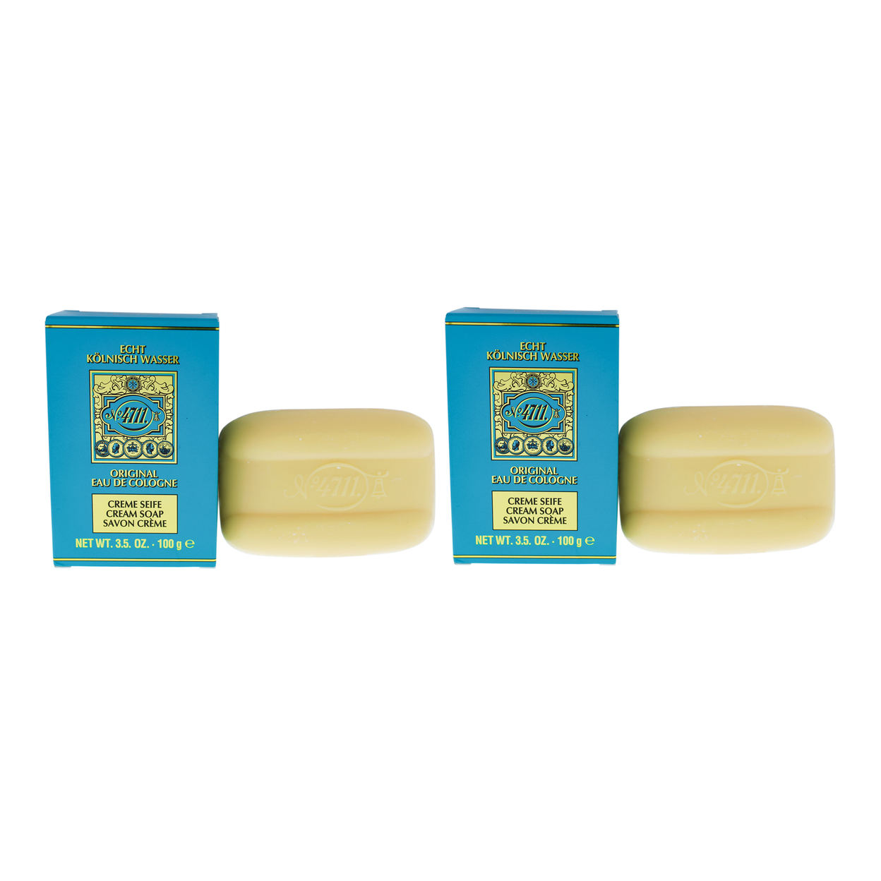 Muelhens 4711 - Pack Of 2 Cream Soap 3.5 Oz