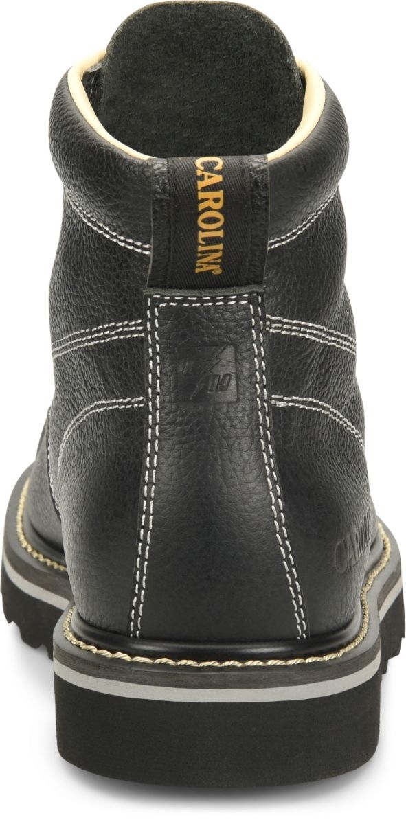 CAROLINA Men's 6 Flatiron Soft Woe Work Boot Black - CA7007 GRAY/BLACK - GRAY/BLACK, 14-2E