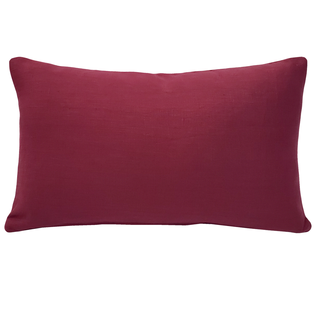 Tuscany Linen Wine Throw Pillow 12x19, With Polyfill Insert