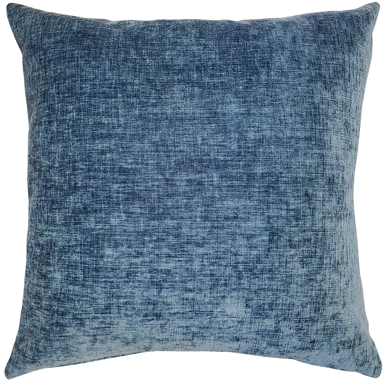 Venetian Velvet Agean Blue Throw Pillow 17x17, With Polyfill Insert