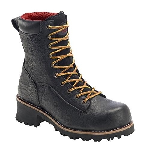 FSI FOOTWEAR SPECIALTIES INTERNATIONAL NAUTILUS FSI Men's A7357: 9 Logger Boot BLACK - BLACK, 11.5-M