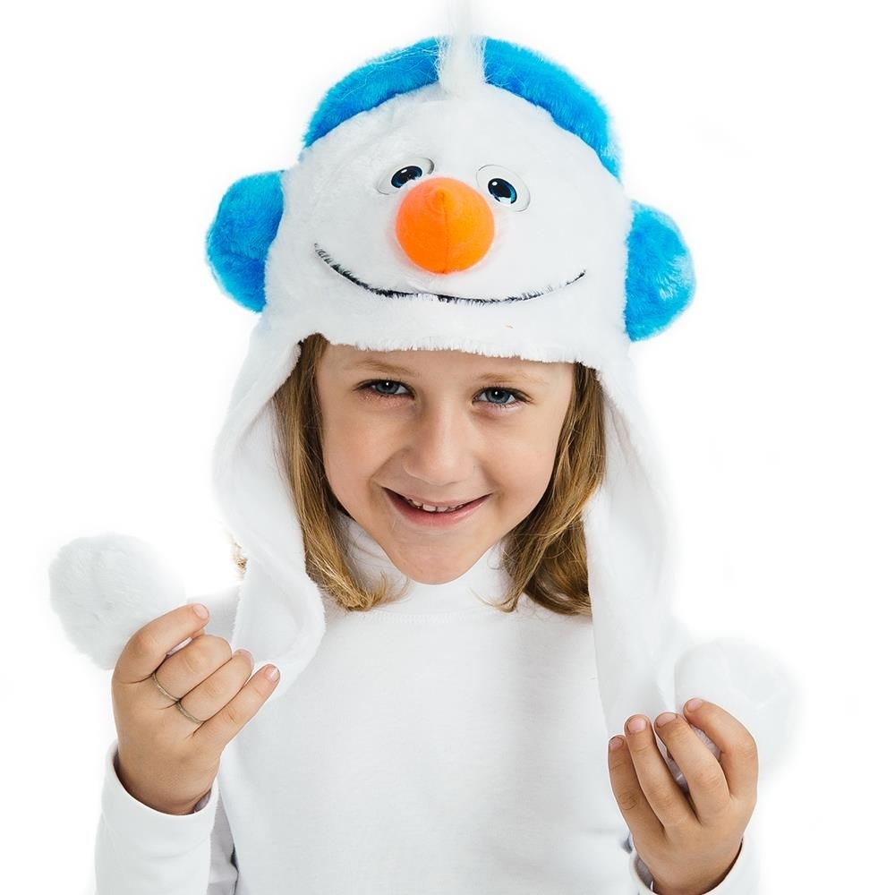 Little Winter Snowman Headpiece Kids Costume Orange Nose Dress-Up Play Accessory 5 O'Reet