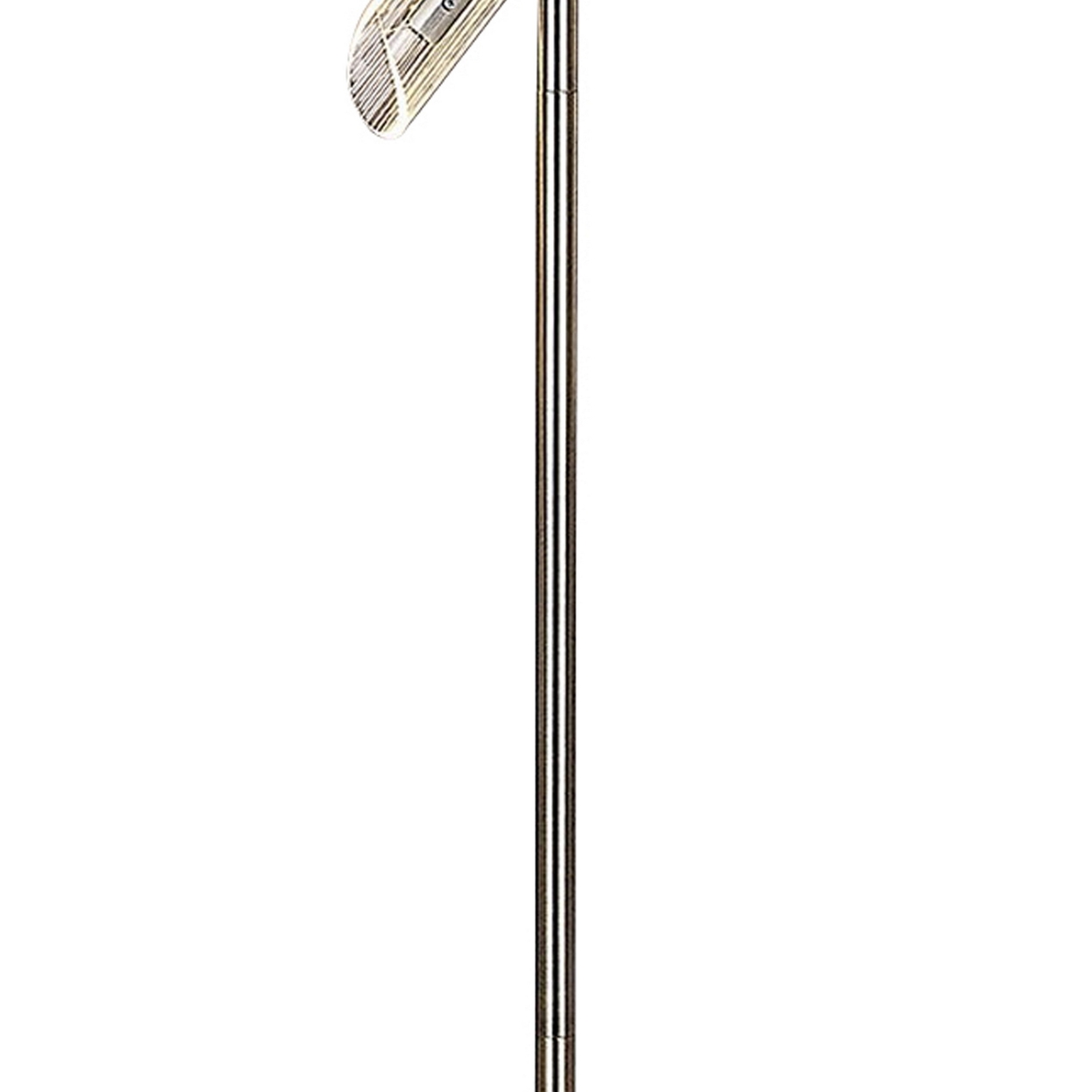 Spark 62 Inch Floor Lamp, 3 Cylindrical Glass Shades, Antique Brass, Gold -Saltoro Sherpi