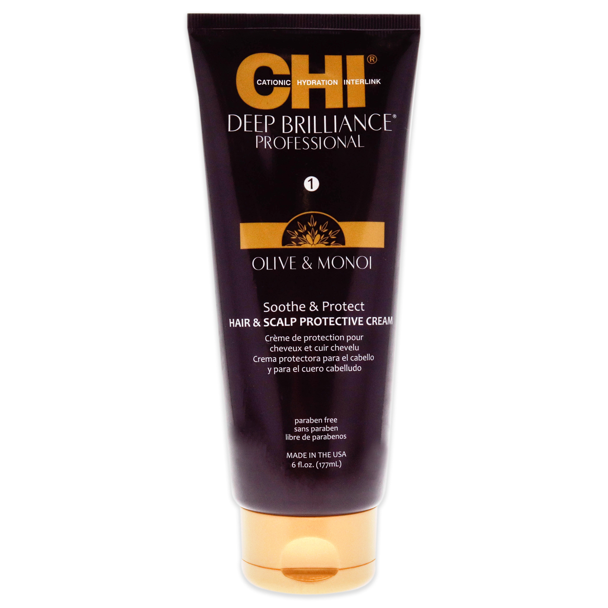 CHI Unisex HAIRCARE Deep Brilliance Hair And Scalp Protective Cream 6 Oz