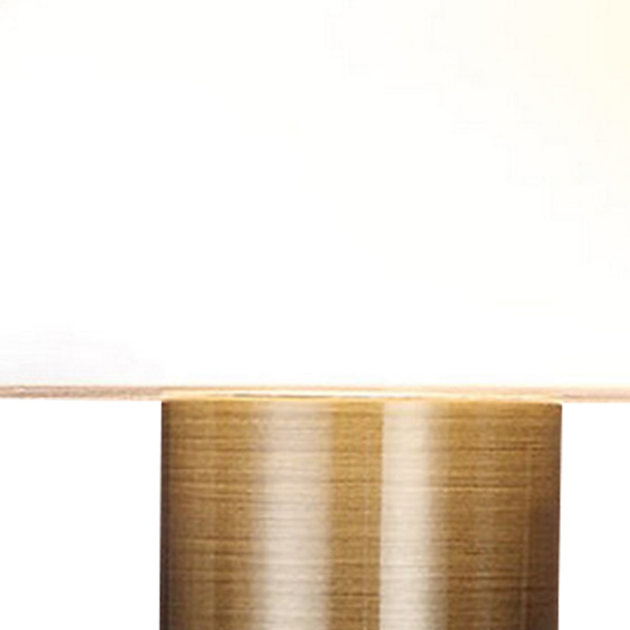 Lumina 15 Inch Table Lamp, Antique Brass Metal, Marble, Dome Shape, Gold -Saltoro Sherpi