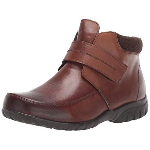 Propet Women's Delaney Strap Ankle Boot BR - BR, 6.5 X-Wide