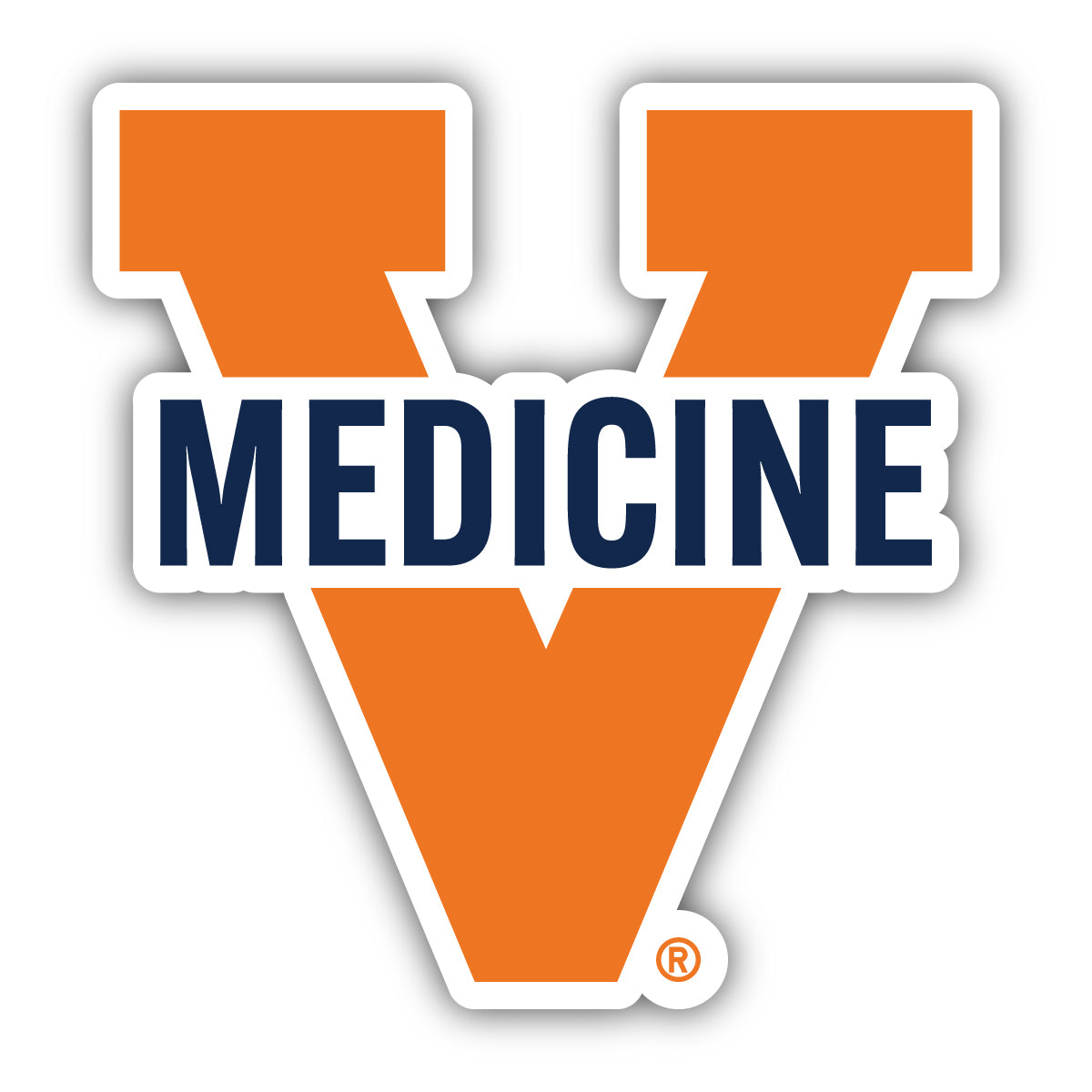 Virginia Cavaliers 5 Inch School Of Medicine Die Cut Decal