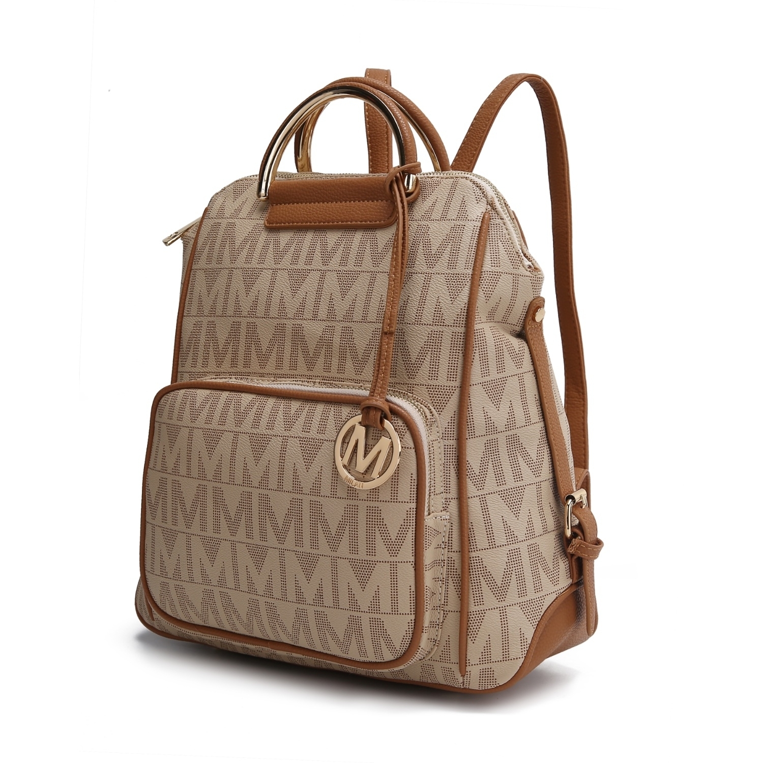 MKF Collection Cora Milan M Signature Trendy Backpack By Mia K. - Chocolate