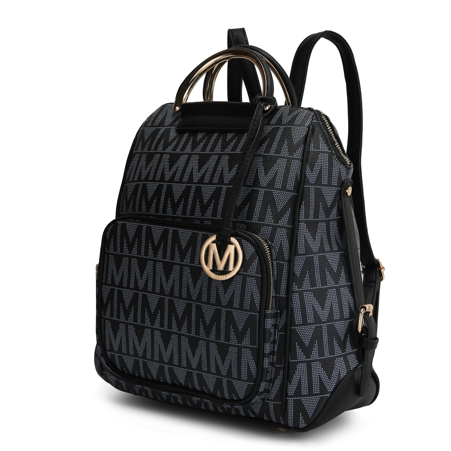 MKF Collection Cora Milan M Signature Trendy Backpack By Mia K. - Baige