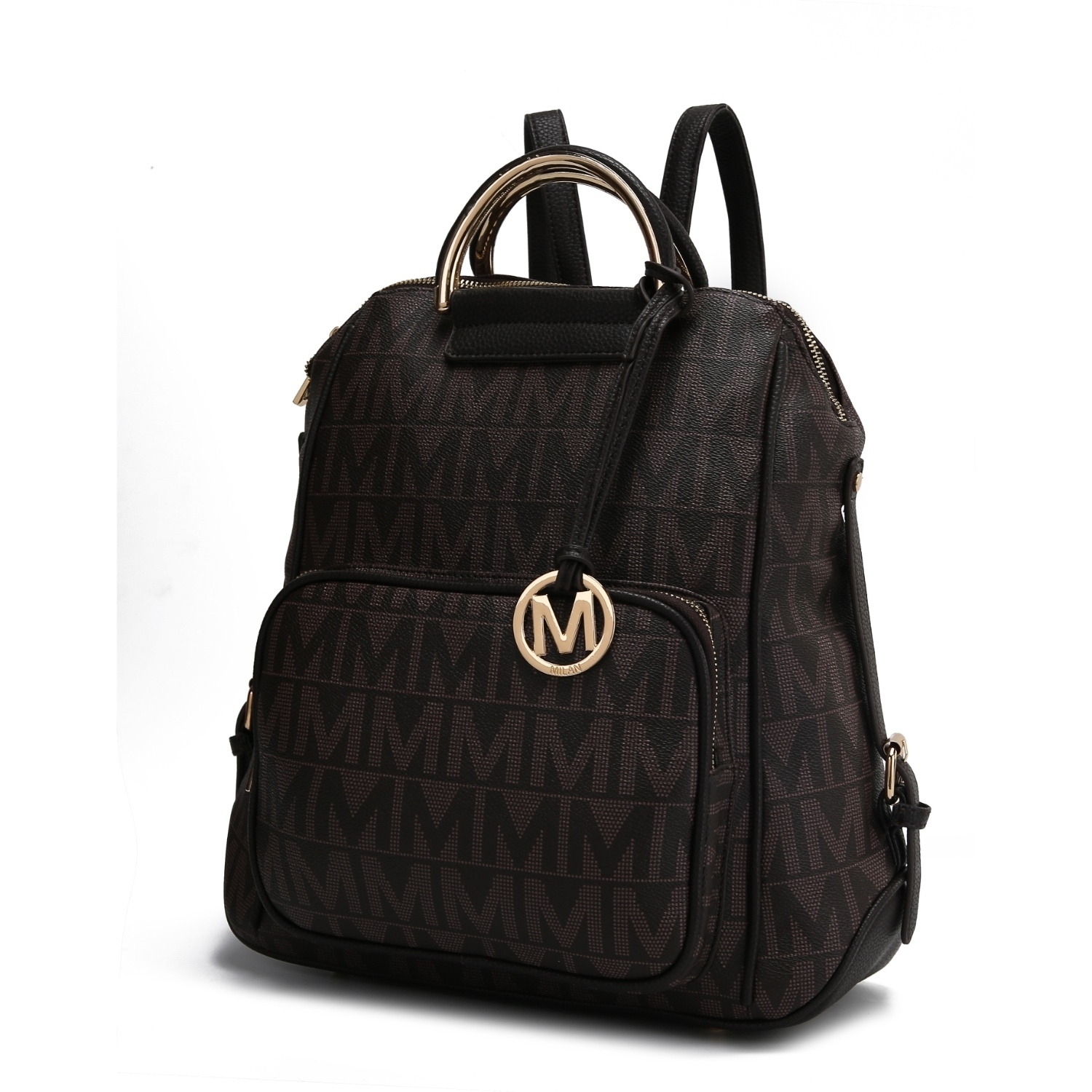 MKF Collection Cora Milan M Signature Trendy Backpack By Mia K. - Chocolate