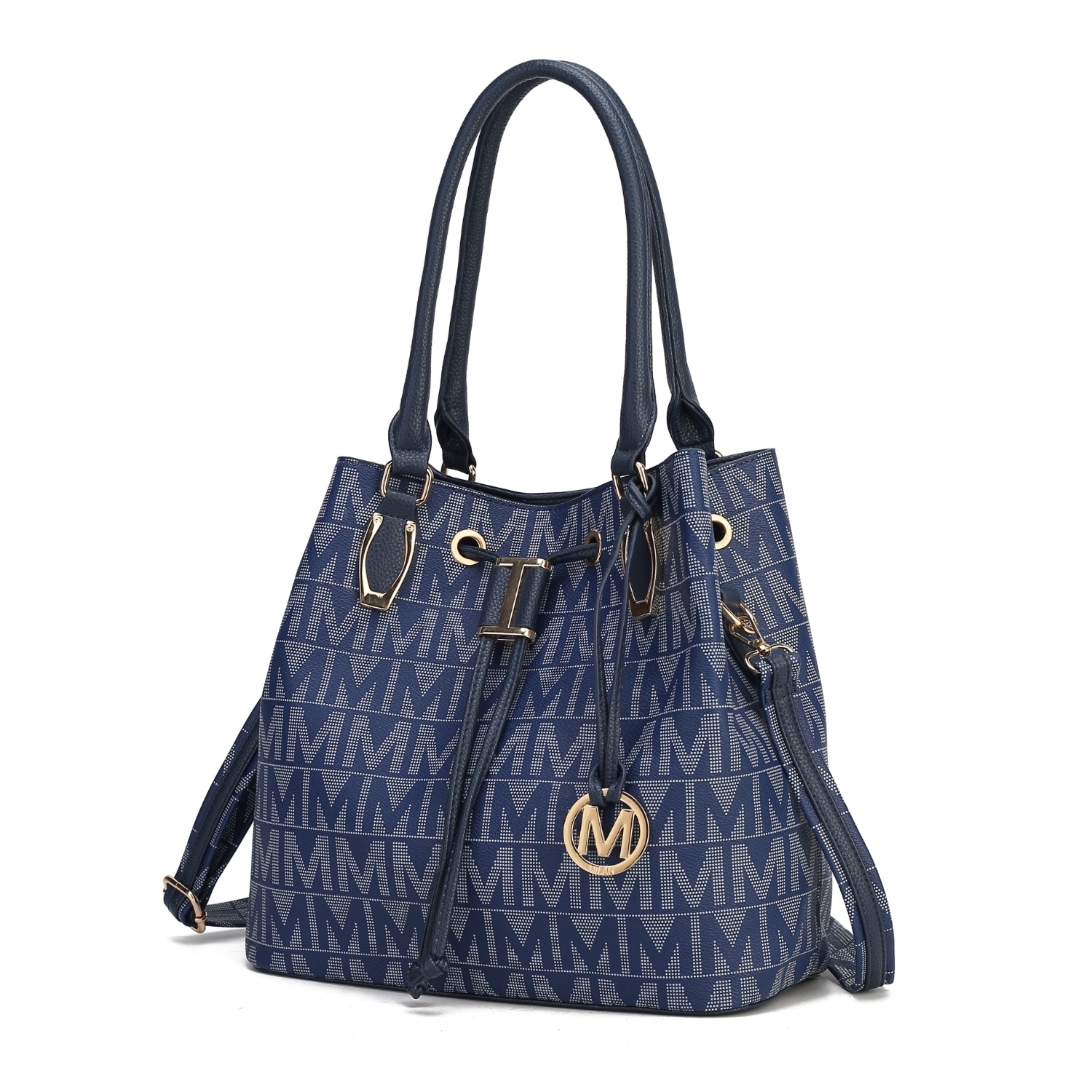 MKF Collection Jane Vegan Leather Tote Handbag By Mia K. - Navy