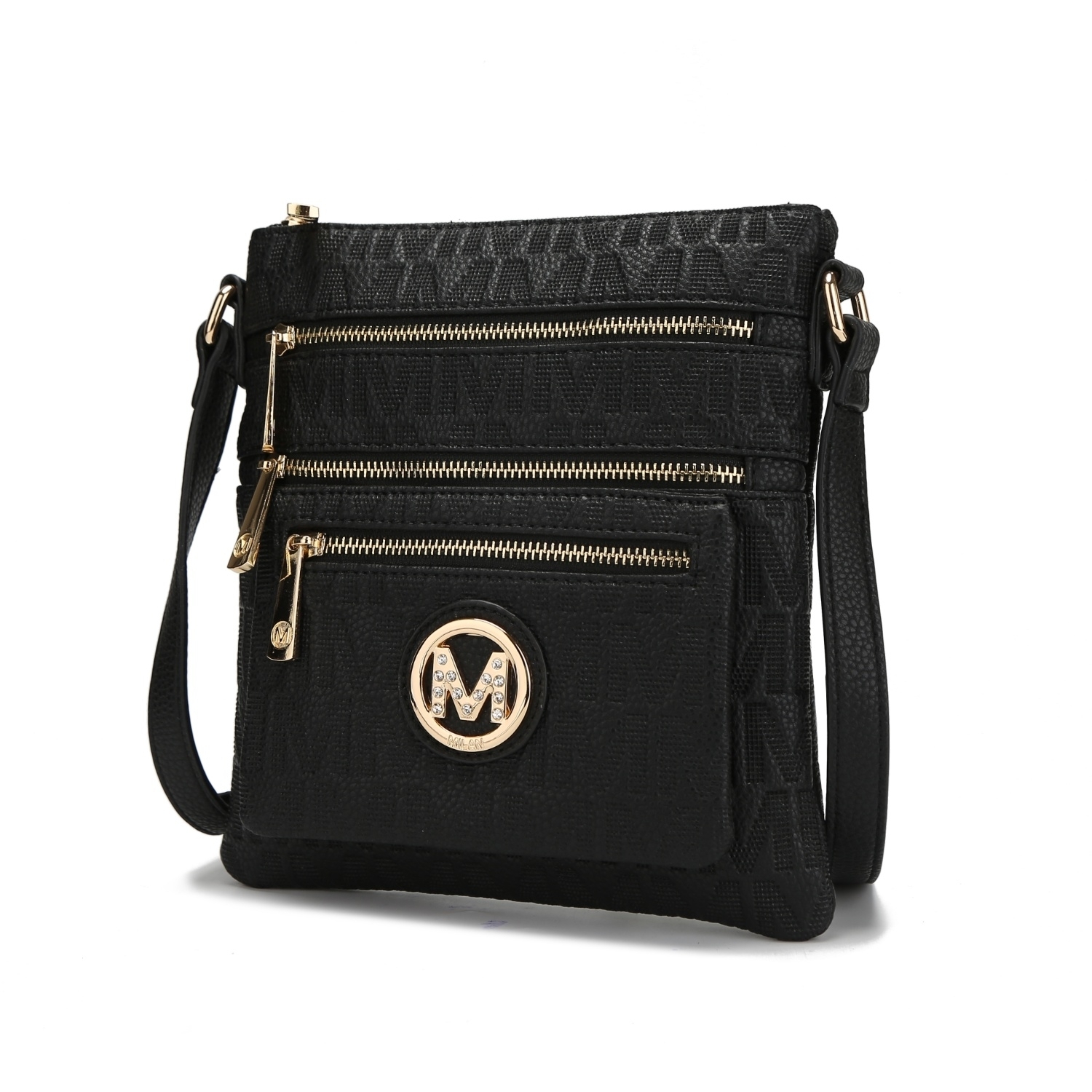 MKF Collection Jessy M Signature Crossbody Handbag By Mia K. - Black
