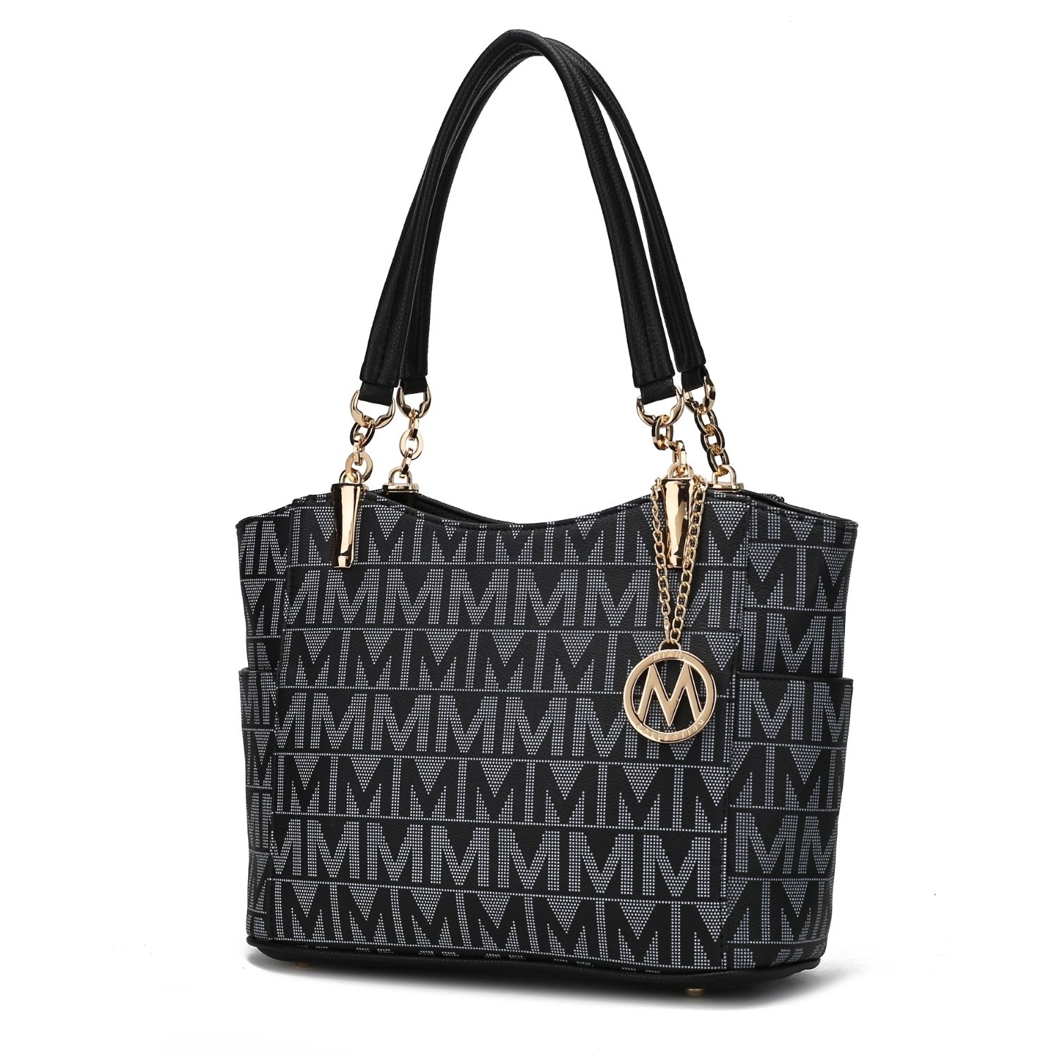 MKF Collection Braylee M Signature Tote Handbag By Mia K. - Black