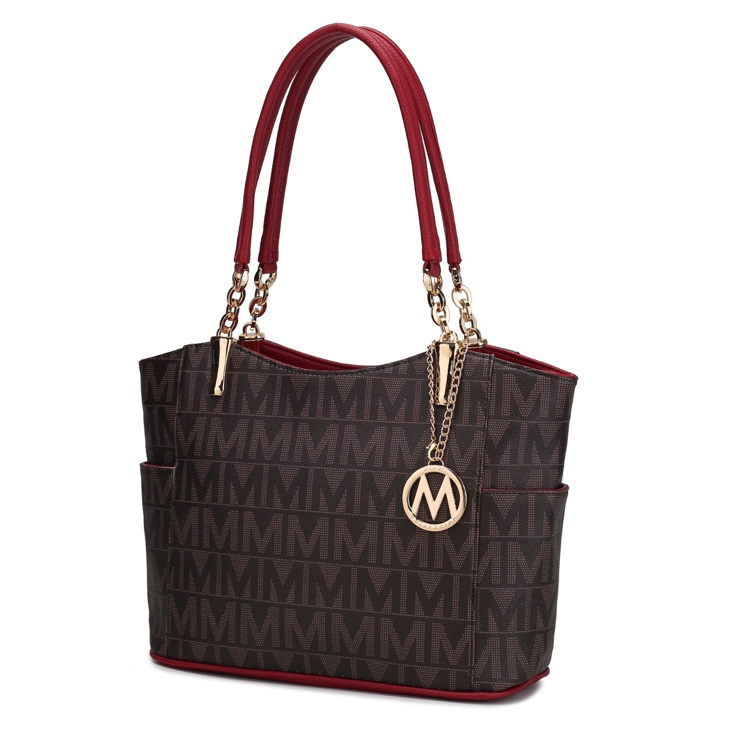MKF Collection Braylee M Signature Tote Handbag By Mia K. - Red