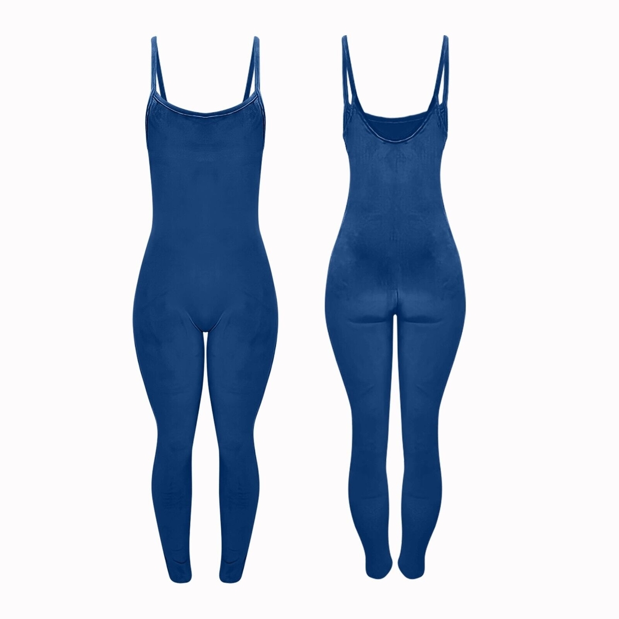 2-Pack Women Ultra-Soft Comfy Smooth Sleeveless Spaghetti Strap Velvet Body Jumpsuit - Black & Burgundy, X-large