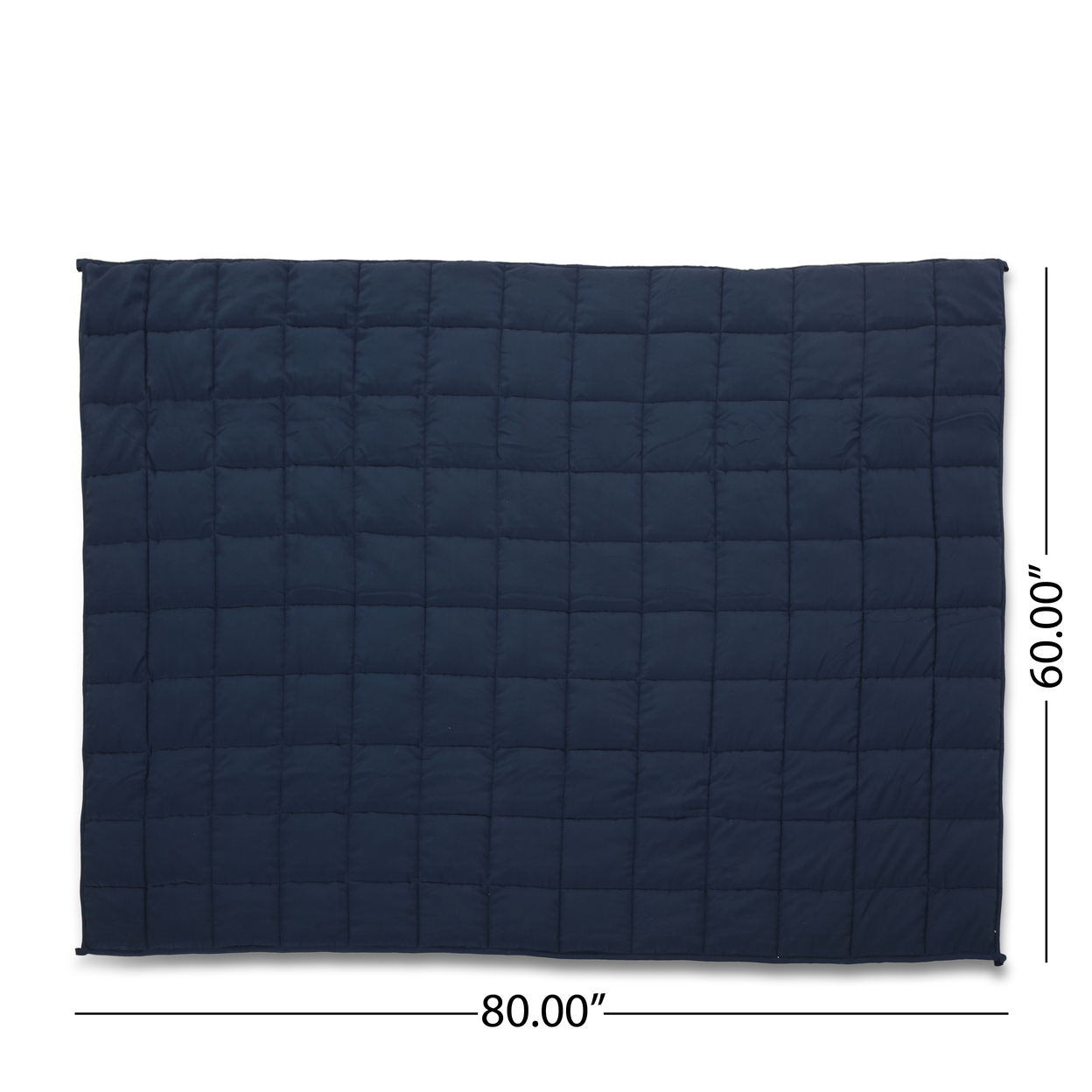 OkiOki Cotton Weighted Blanket - Navy Blue(20 Lbs)