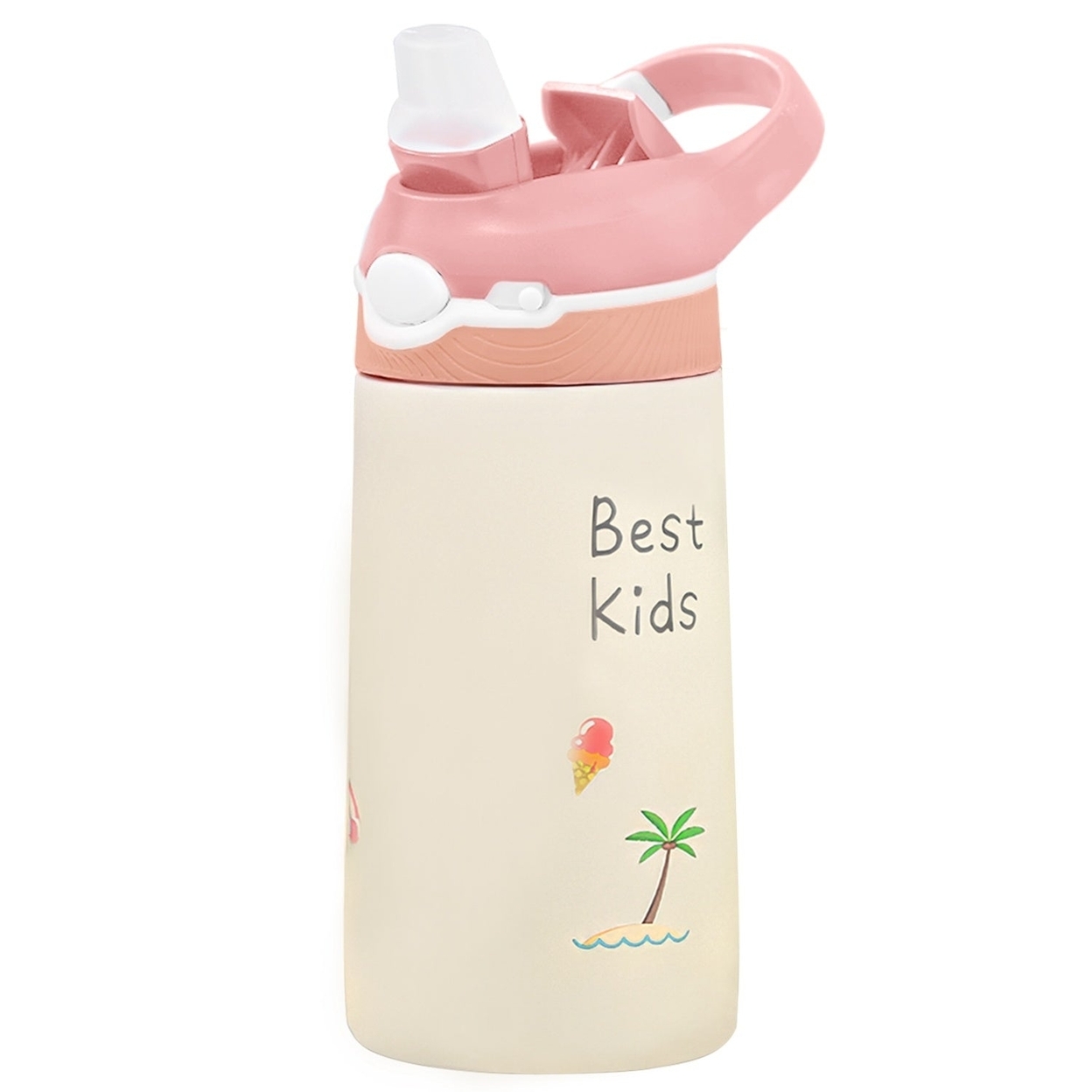 13.5Oz Insulated Stainless Steel Water Bottle Leak-Proof Bottle For Kids With