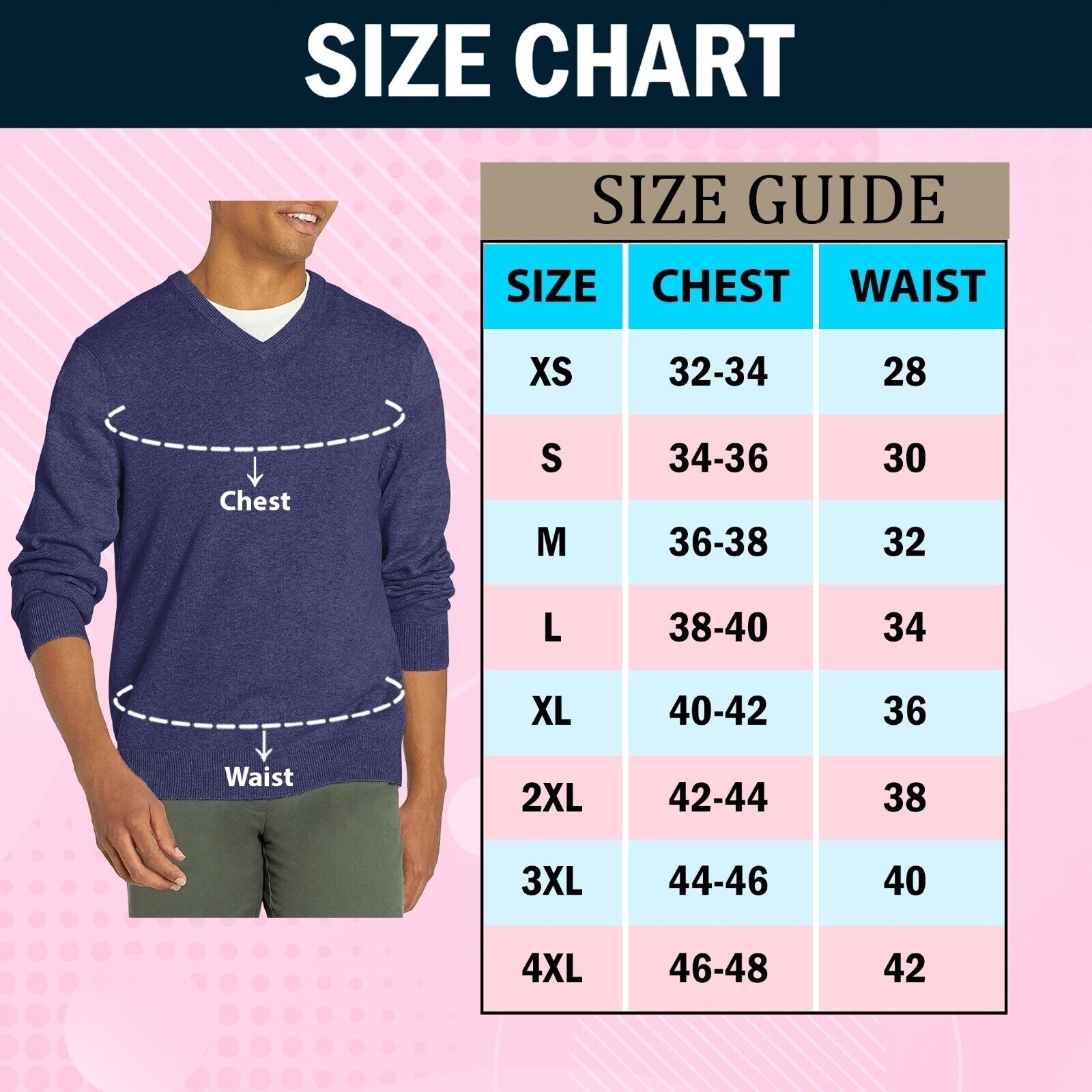 Multi-Pack Mens Cozy Comfy Ultra Soft Slim Fit Warm Knit Pullover V-Neck Sweater - 2, XX-Large