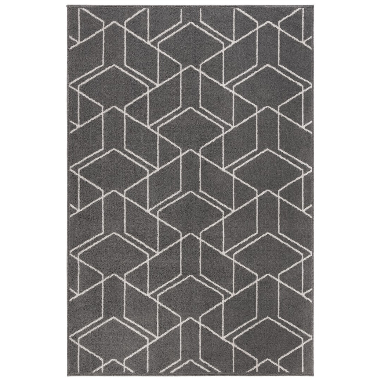 SAFAVIEH PYR211F Pyramid Grey / Ivory - 5'-3 X 7'-8 Rectangle