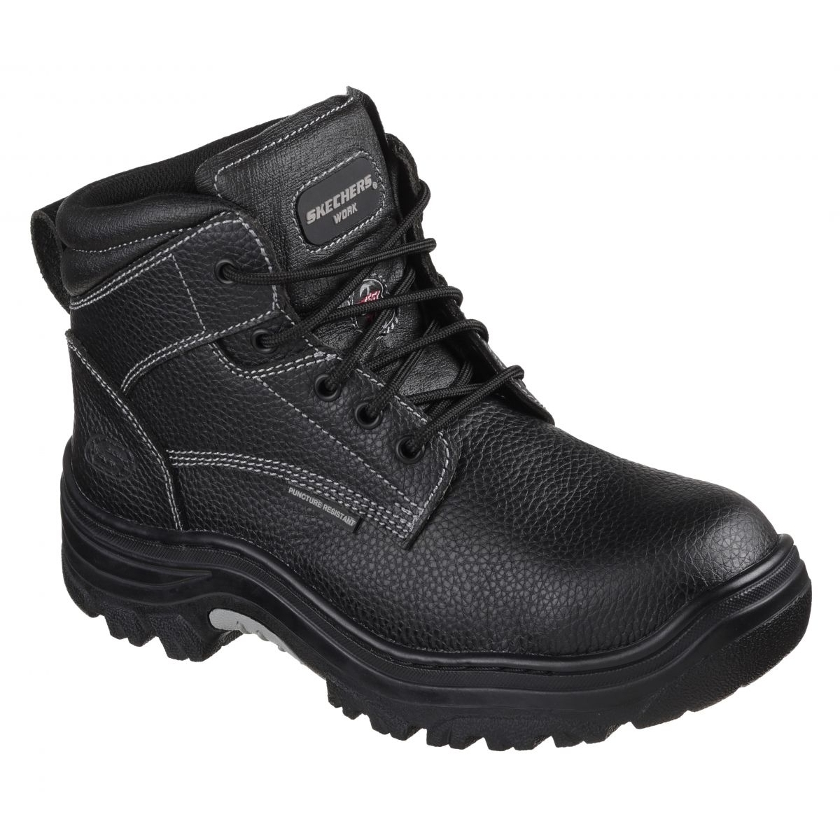 Skechers Men's Burgin-Tarlac Industrial Boot Varies BLACK - BLACK, 14