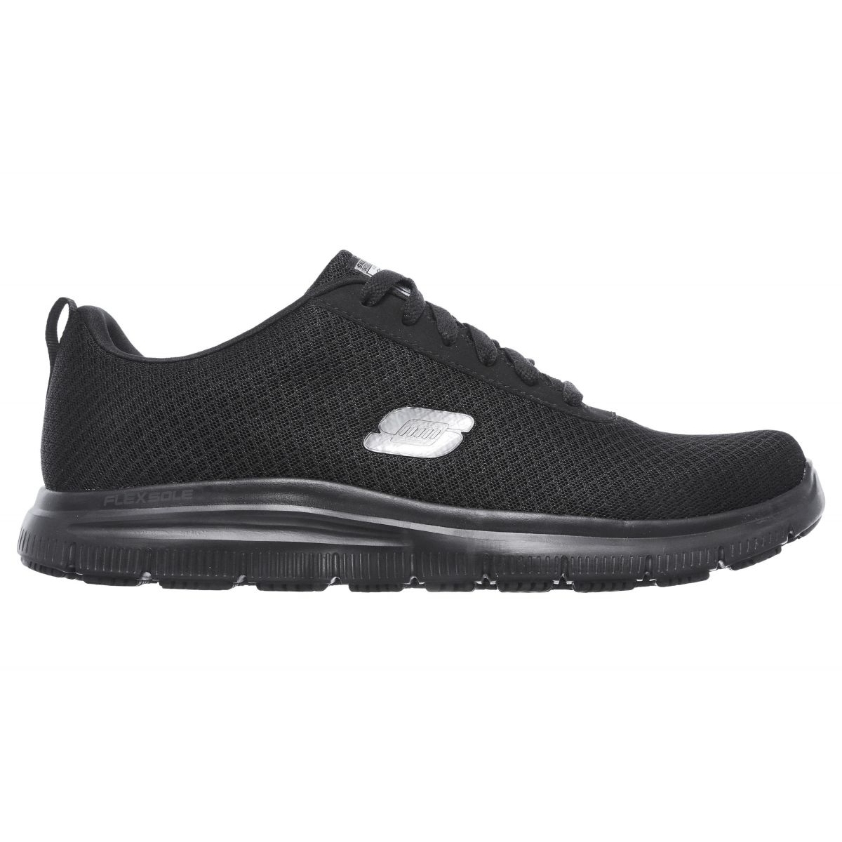 Skechers Men's Flex Advantage Bendon Work Shoe BLACK - Black, 11.5-W