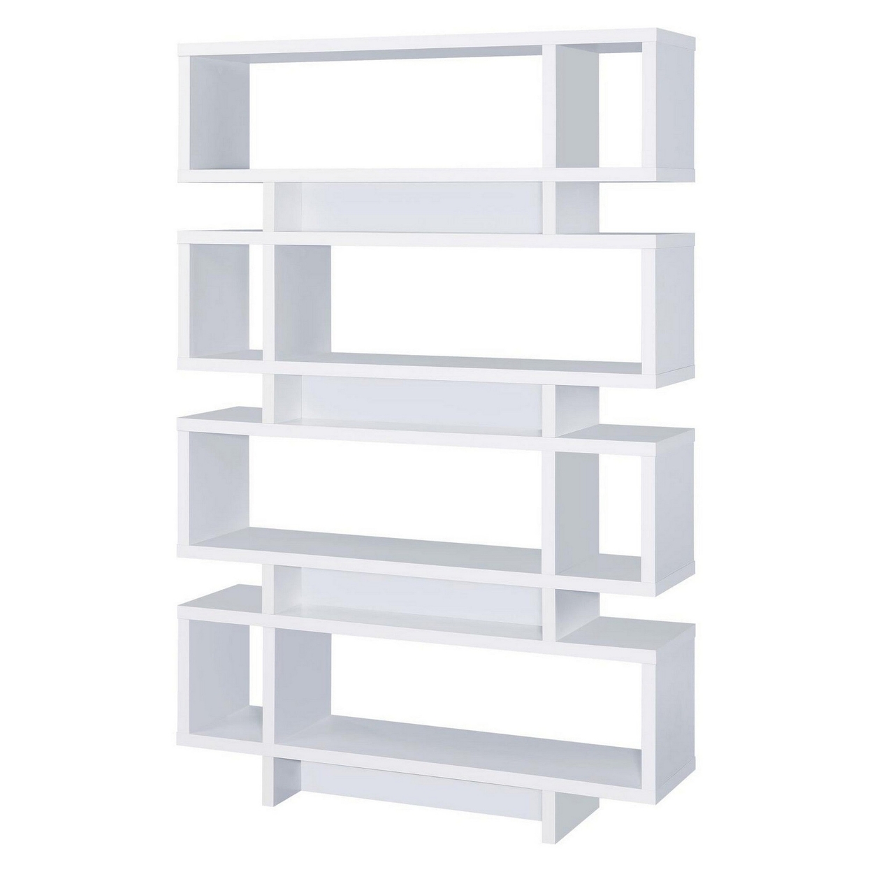 Tremendous White Bookcase With Open Shelves- Saltoro Sherpi